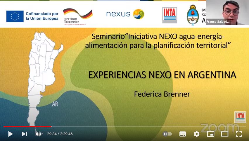Serie de Diálogos Regionales Nexo Seminario Iniciativa Nexo agua – energía – alimentación para la planificación territorial