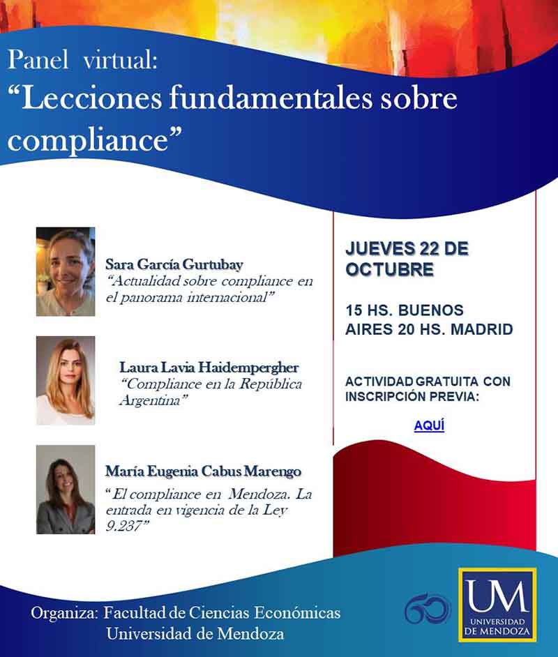 Panel virtual: “Lecciones fundamentales sobre compliance”
