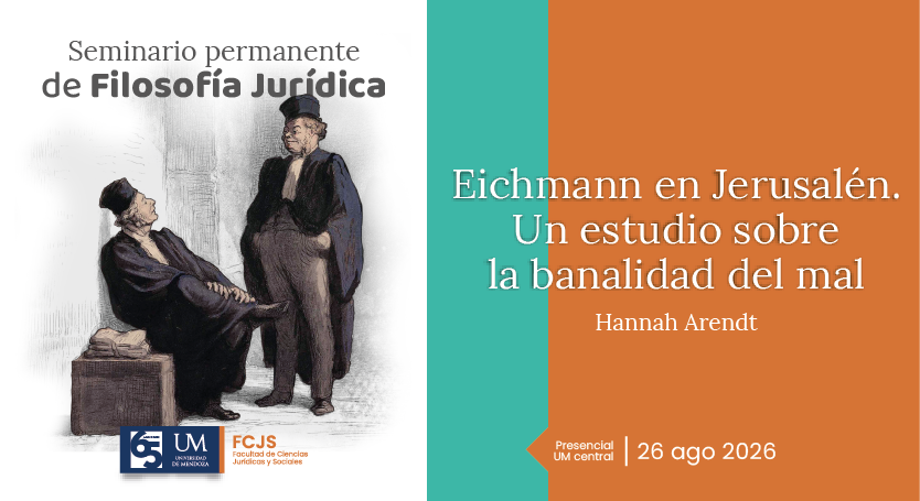 La FCJS invita al Seminario Permanente de Filosofía Jurídica sobre la obra de Hannah Arendt