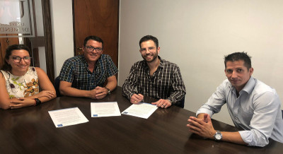 Firma de convenio de Cooperación entre la FCS-UM y el Círculo de Kinesiólogos y Fisioterapeutas de Mendoza